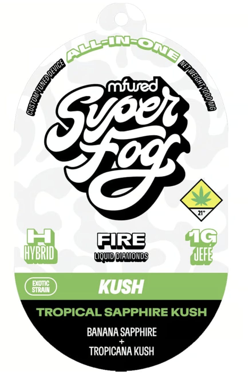 Mfused | Fire Jefe 1g Vape Pen | Tropical Sapphire Kush