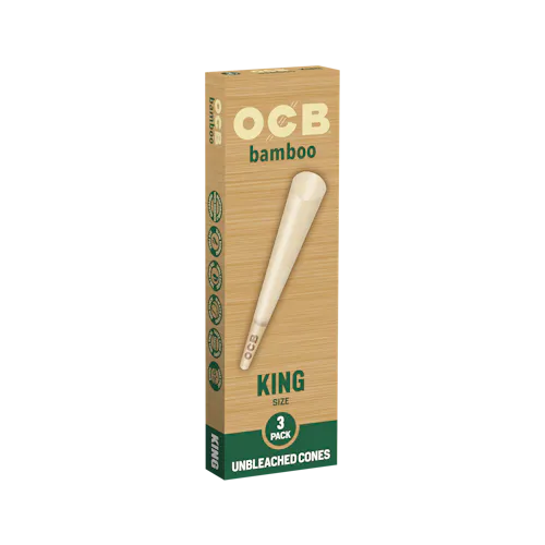 OCB Bamboo Cones – King Size [3pk]-active