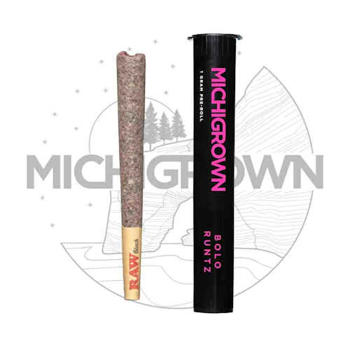 Michigrown - 1g Preroll - Bolo Runtz