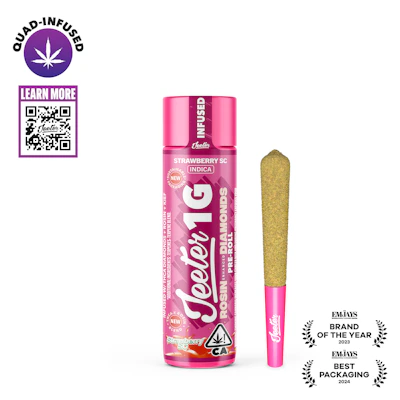 Strawberry SC Jeeter Infused Pre-Roll | 1g - PRE_ROLLS by Jeeter at King of Budz