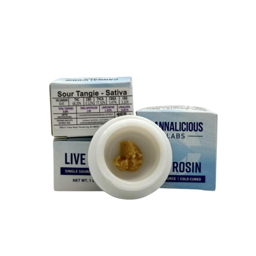 Cannalicious - Sour Tangie Live Rosin