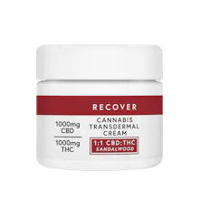 Mary's Medicinal - 1000mg THC: 1000mg CBD Transdermal Cream - Sandalwood - TOPICALS by Mary's Medicinals at King of Budz