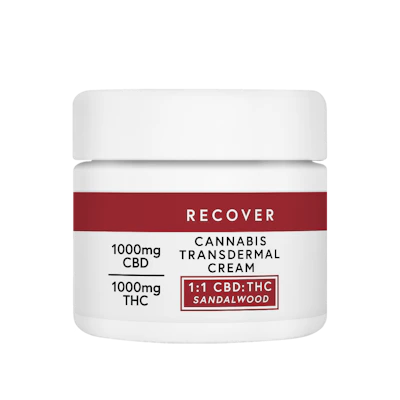 Mary's Medicinal - 1000mg THC: 1000mg CBD Transdermal Cream - Sandalwood - TOPICALS by Mary's Medicinals at King of Budz