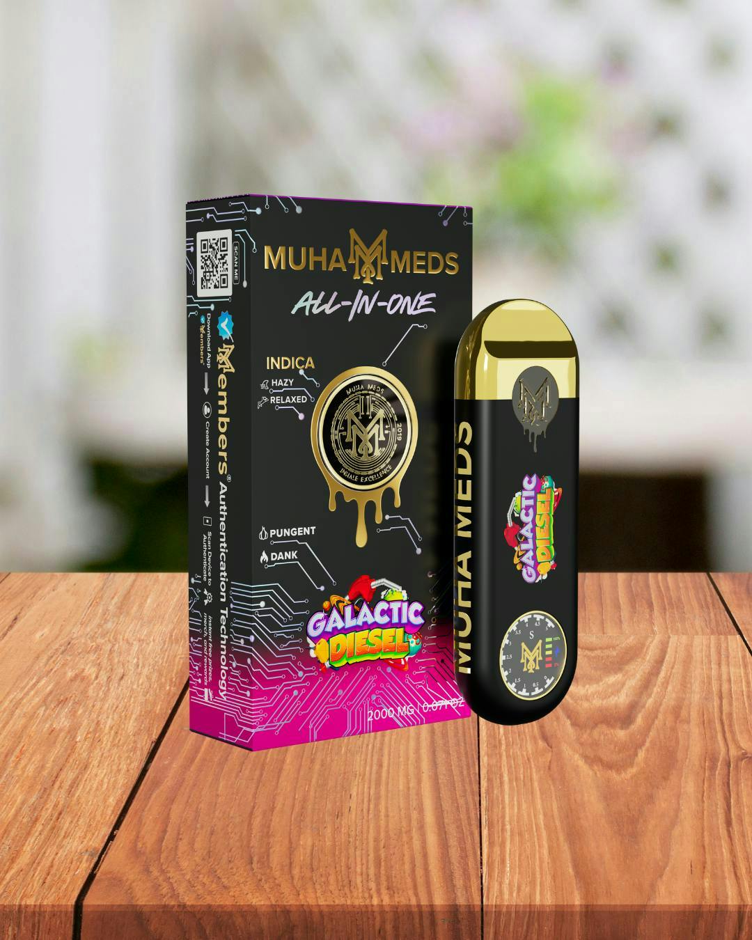 Muha Meds MUHA MEDS | GALACTIC DIESEL | V2 DISPOSABLE INDICA — VAPORIZERS