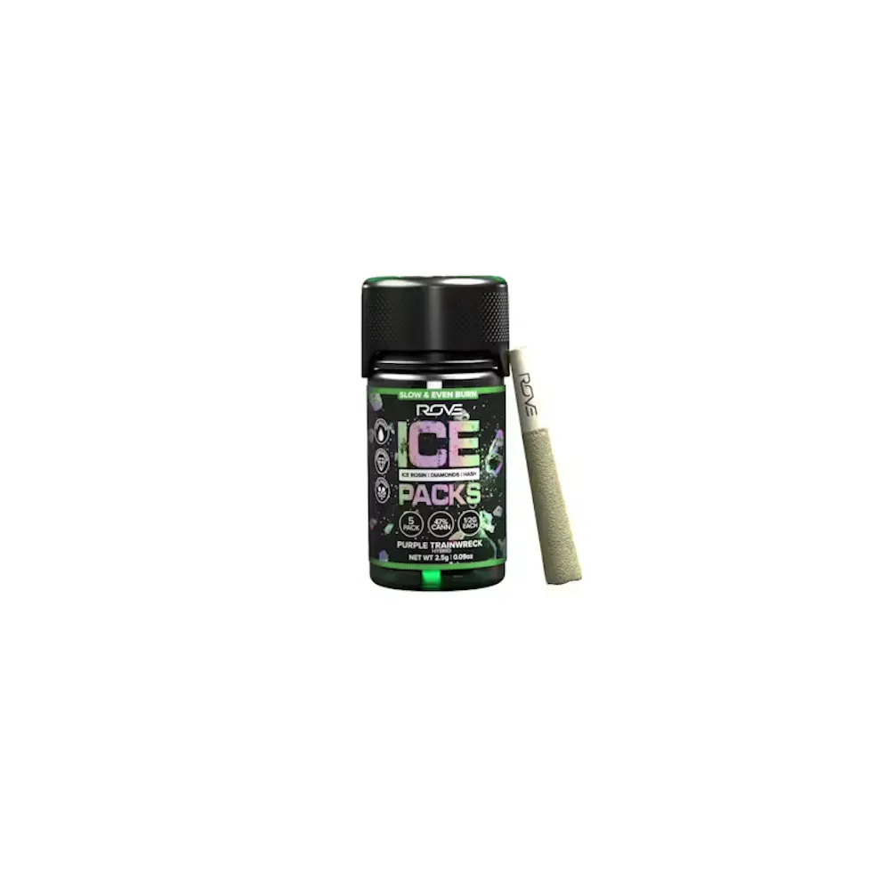 Product Rove - Purple Trainwreck - 2.5g - 5 Pack - Ice Pack Infused Pre Rolls