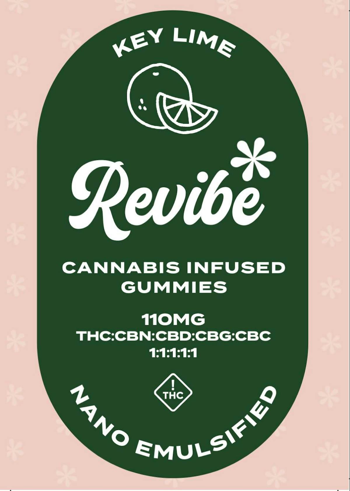 Photo of Revibe Key Lime Nano Gummies w/CBC CBG CBN CBD