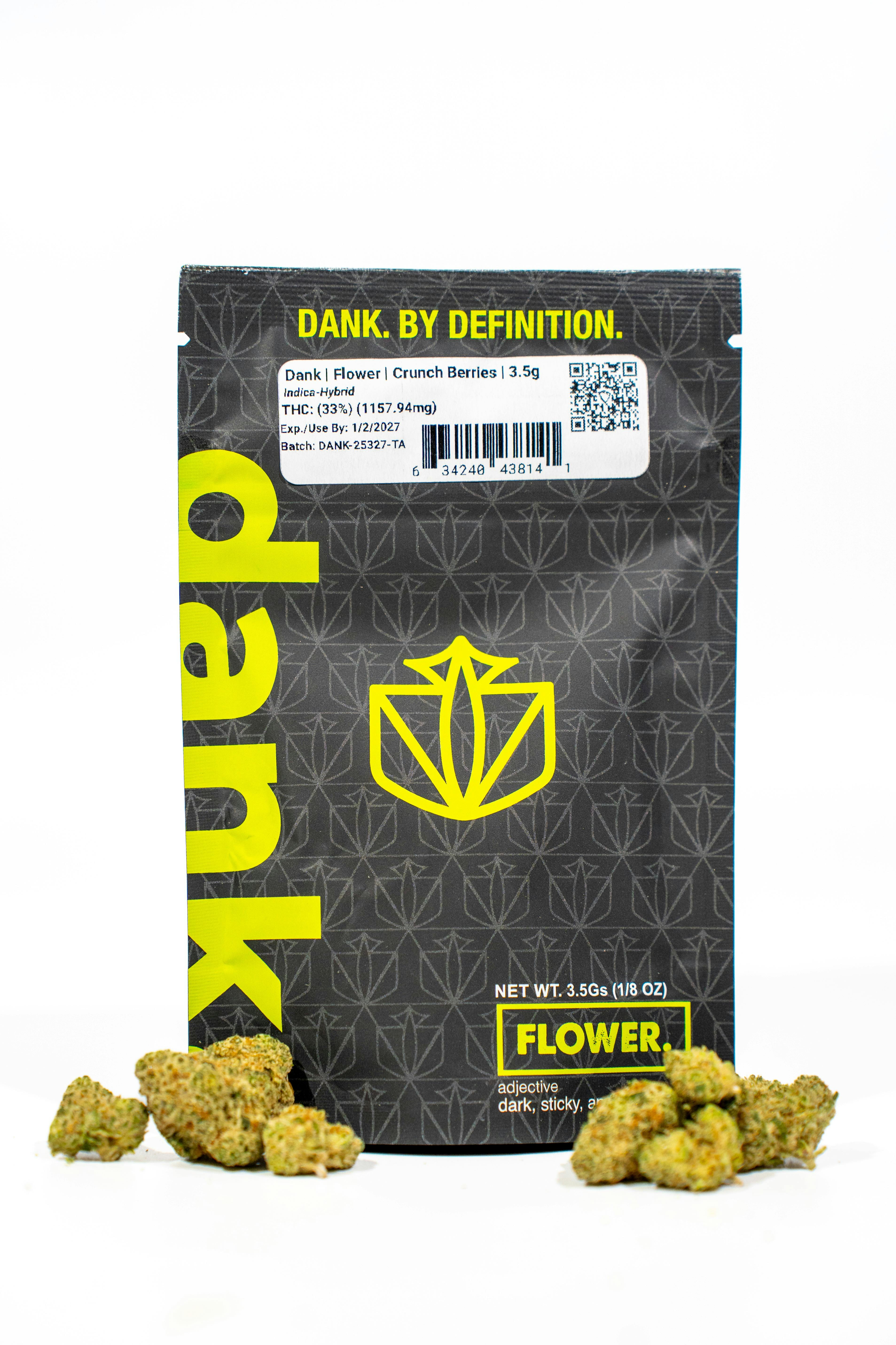 dank. by definition Crunch Berries - FLOWER cannabis product, 1/8oz
