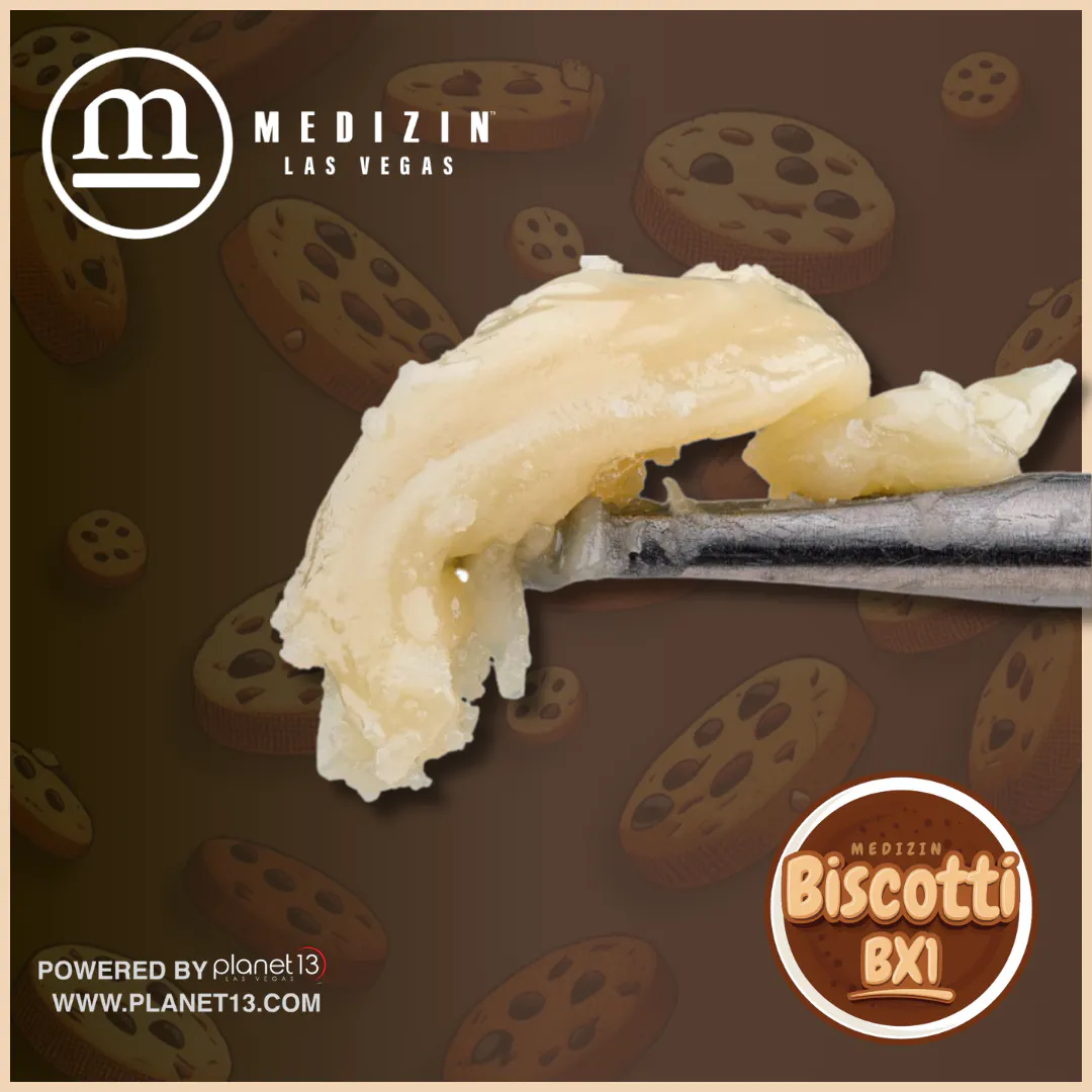 リラクゼーショングッズ Biscotti H4CBH CRDP CRDB 1ml Medizin Biscotti BX1 1g Live Rosin | Planet 13 Las Vegas