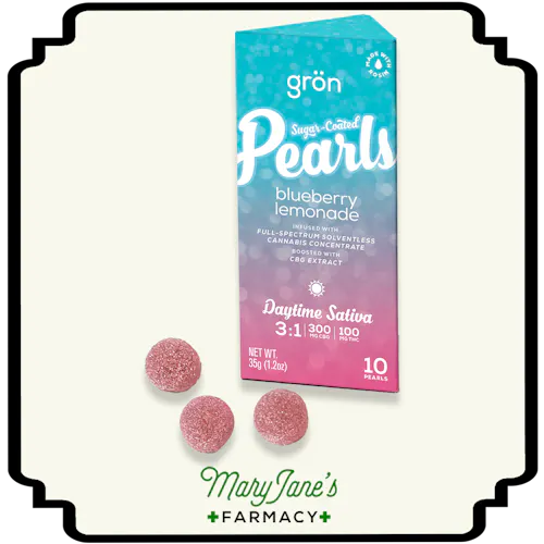 Blueberry Lemonade 3:1 Daytime Sativa CBG Pearls 10-Pack | 100mg-1