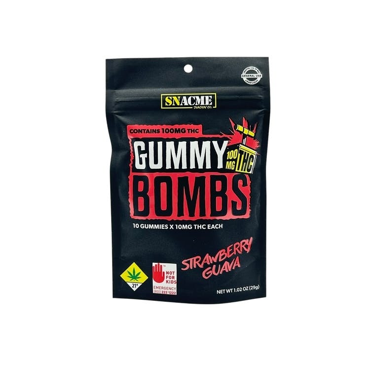 Gummy Bombs: Strawberry Guava - 10pk 100mg