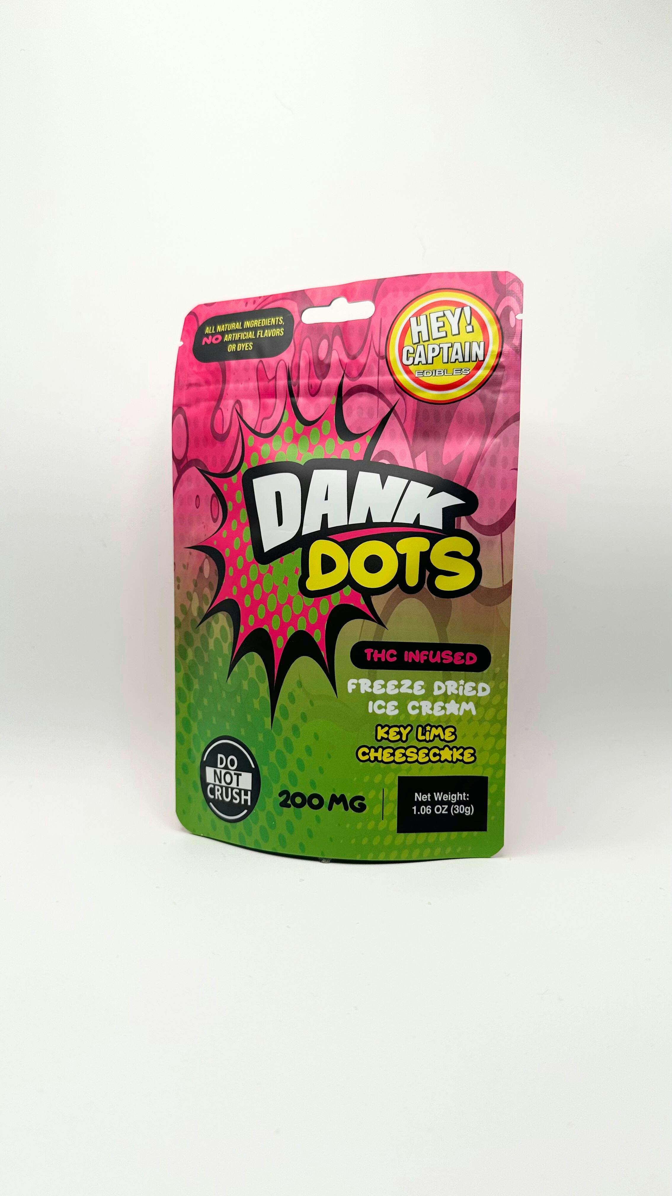 Hey! Captain - Freeze Dried - 200mg - Dank Dot Key Lime Cheesecake