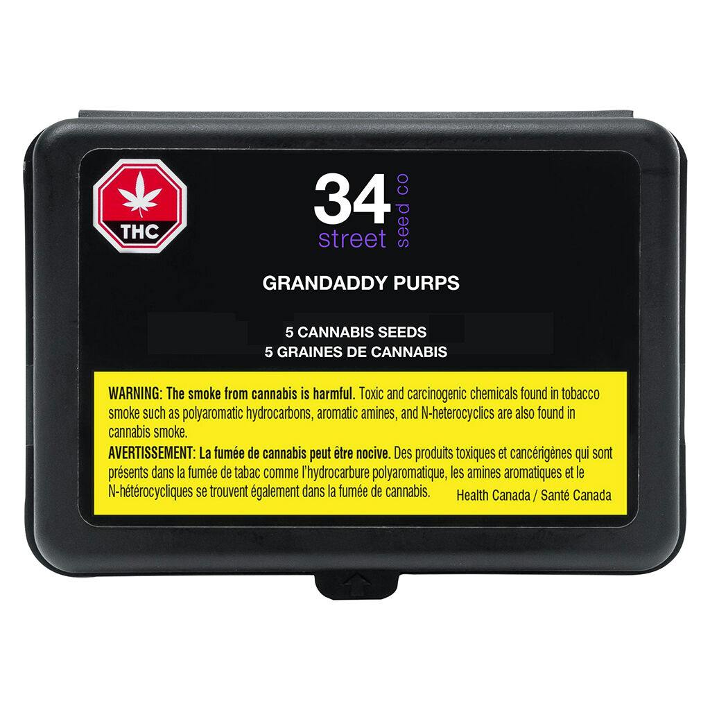 34 street seed co. - grandaddy purps - 5 pack