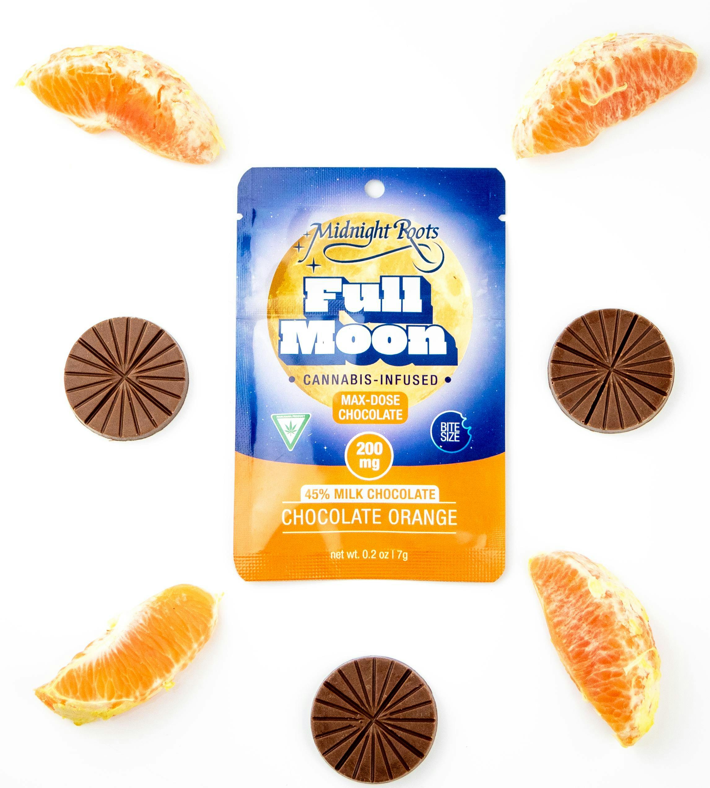 Midnight Roots - 200mg Full Moon - Orange Milk Chocolate