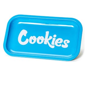Cookies | Medium Metal Rolling Tray | Cookies Blue