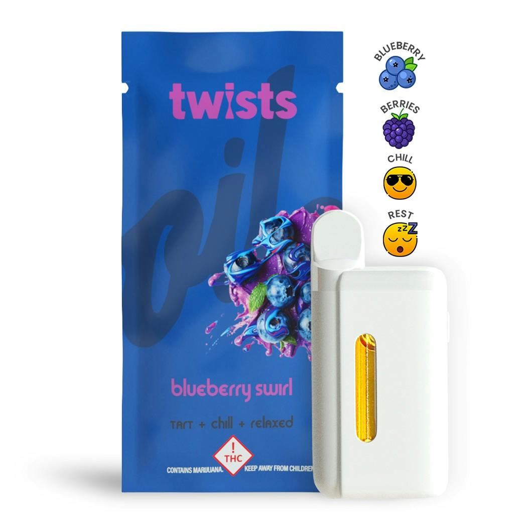 Blueberry Swirl Flavor  Twists Tanker (4g) 4g Vaporizers | Oil |