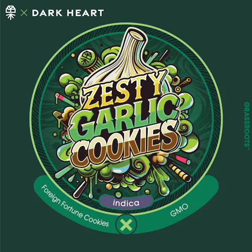 Dark Heart Collection Zesty Garlic Cookies Whole Flower 3.5g-4