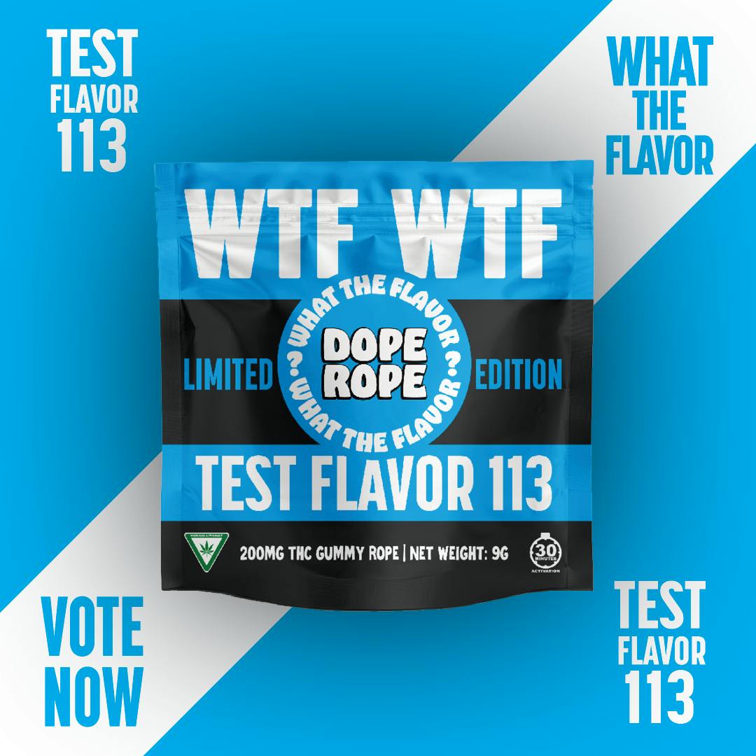 Dope Rope DOPE ROPE WTF (What The Flavor) | Test Flavor 113 | LIMITED EDITION | 200MG Rope — EDIBLES