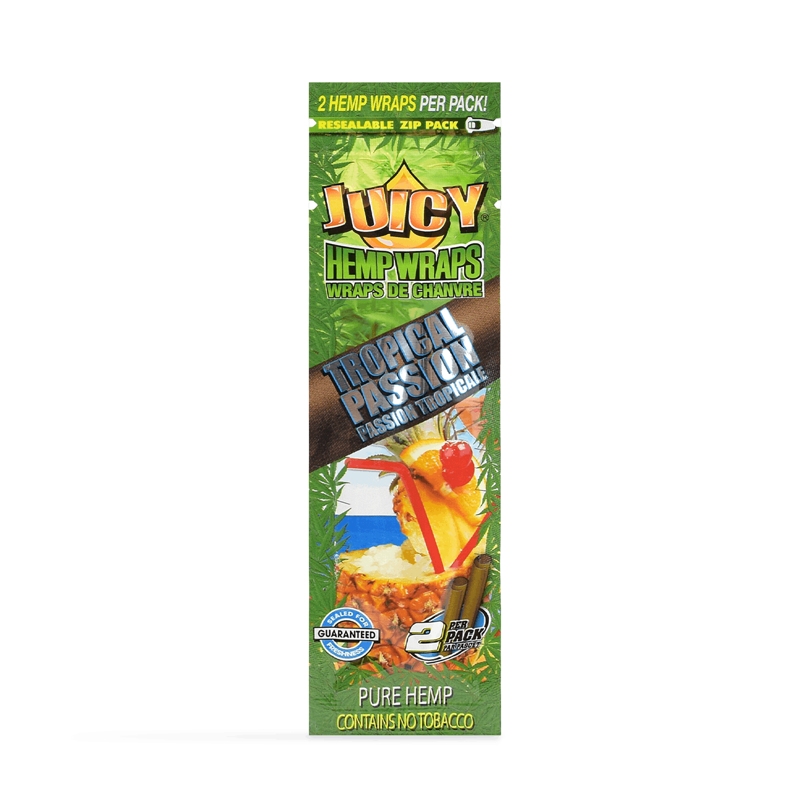 Tropical Passion Hemp Wraps 2-pack