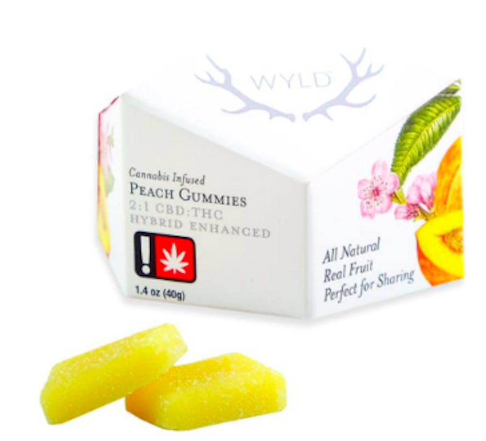 Product Wyld | Peach | 2:1 CBD:THC 10pc Gummies