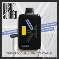 UNSUBSCRIBED | Razzhole | 2g Liquid Diamond & Live Resin | Disposable - product image at King of Budz