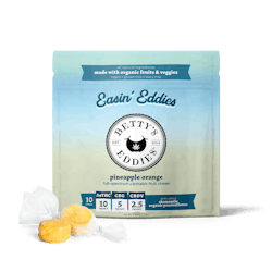 Pineapple Orange Easin’ Eddies [10pk] (100mg THC/50mg CBG/25mg CBDV) Stress Relief Fruit Chews