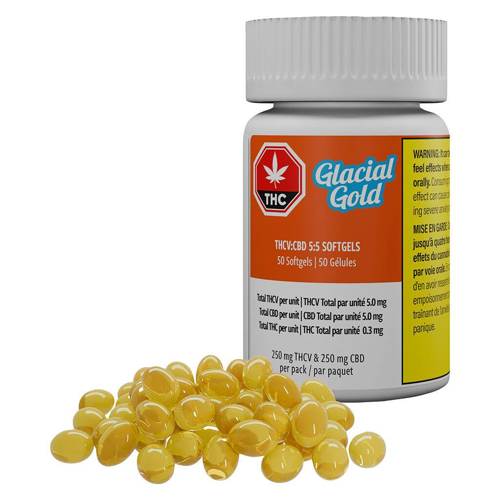 Glacial Gold - THCV:CBD 5:5 Softgels - 50 caps