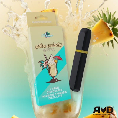 Amnesia - 1g Disposable - Pina Colada - DISPOSABLES by Amnesia at King of Budz