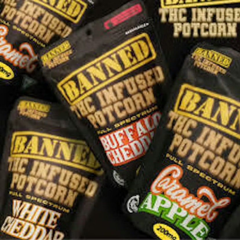 Banned | 200mg Potcorn | Cookies & Cream