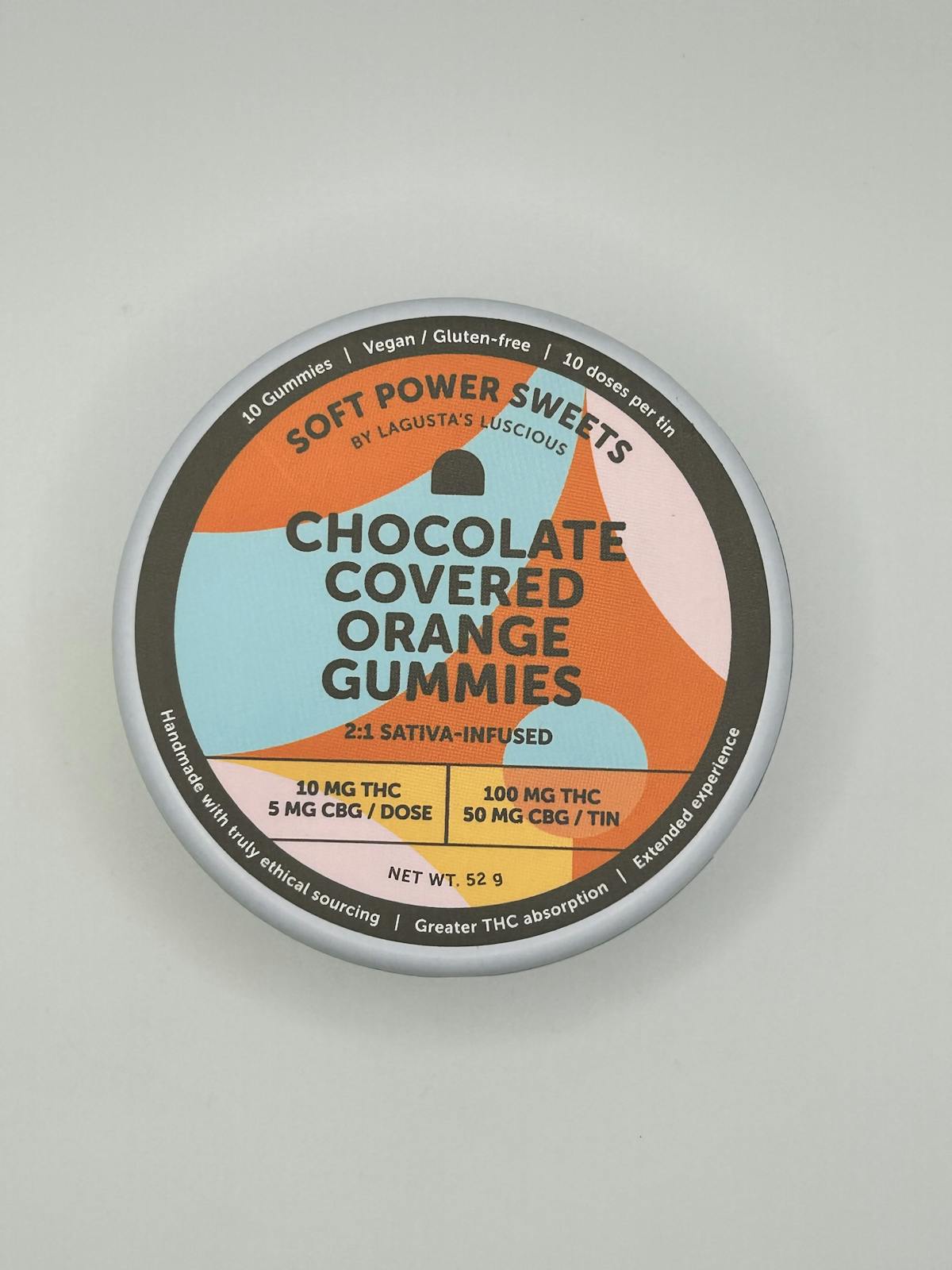 Photo of Soft Power Sweets | Orange Gummy – Chocolate Covered | 100mg