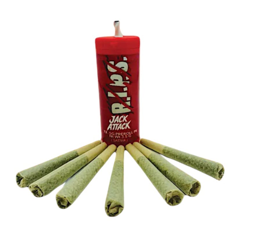 Product Preroll | Jack Attack (S) | .5g Total) 7 pack | RIPS