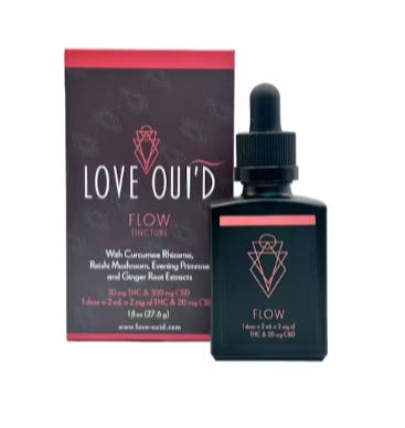 Flow | 30mg THC/300mg CBD Tincture | Love Oui'd | $42