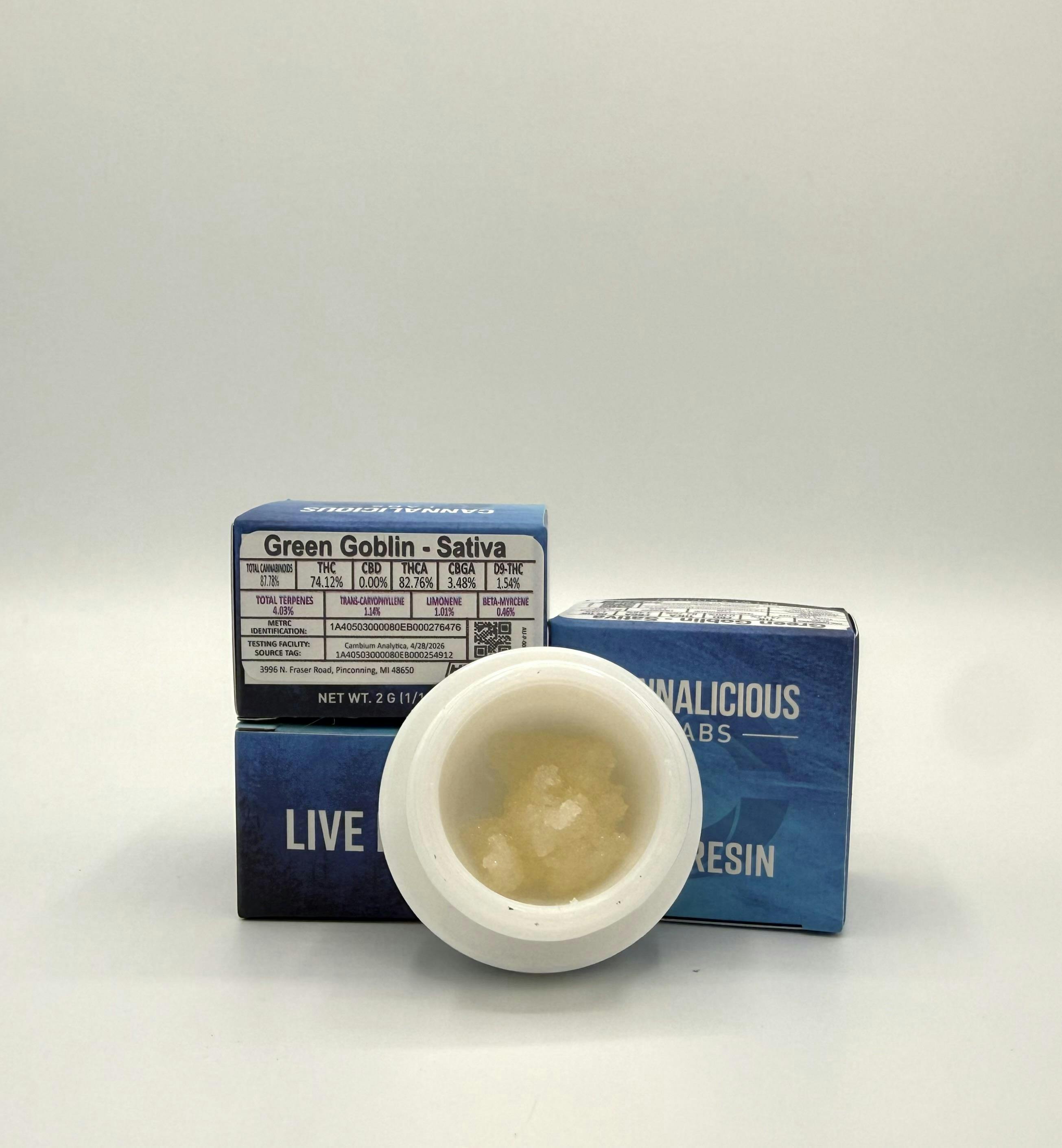 Cannalicious - 2g Live Resin - Green Goblin