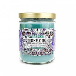 Smoke Odor Exterminator | 13oz Glass Jar Candle - Sugar Skull