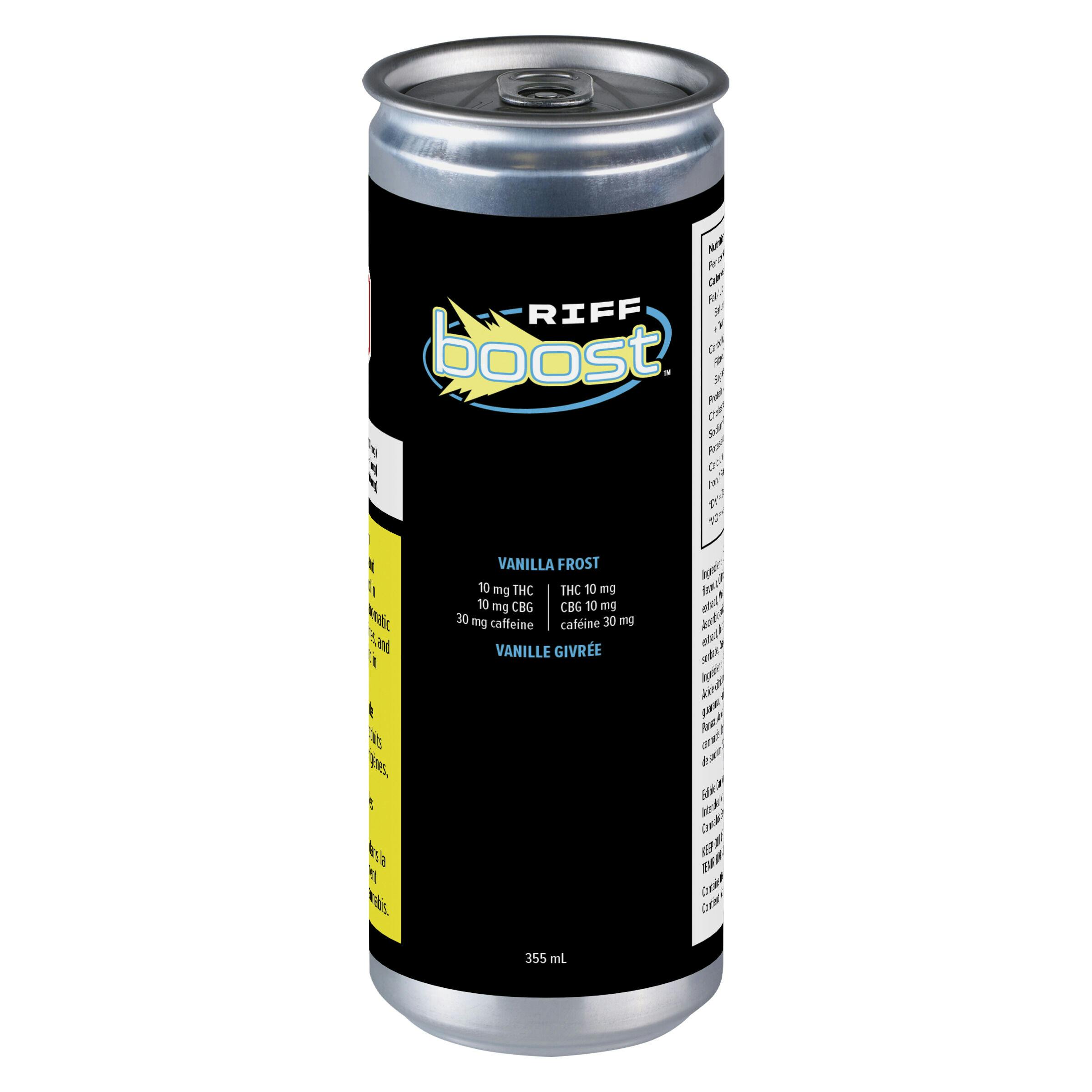 RIFF BOOST - Vanilla Frost 355mL Sparkling Beverage - Blend