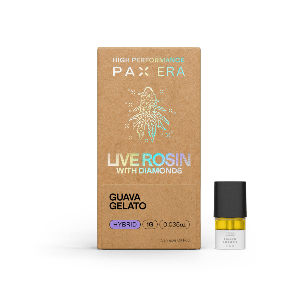 Product Live Rosin with Diamonds | Guava Gelato 1g | Pod