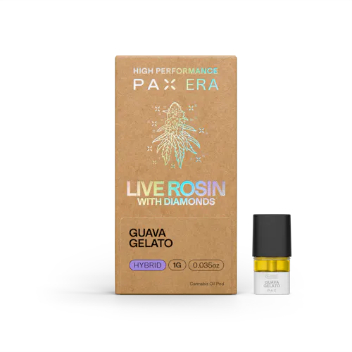 PAX | Guava Gelato | Live Rosin with Diamonds | Era Pod | .5G-active