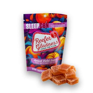 Reefer Gladness Gummies l 10pk 100mg l Apricot Violet 10:2:1 (Sleep)