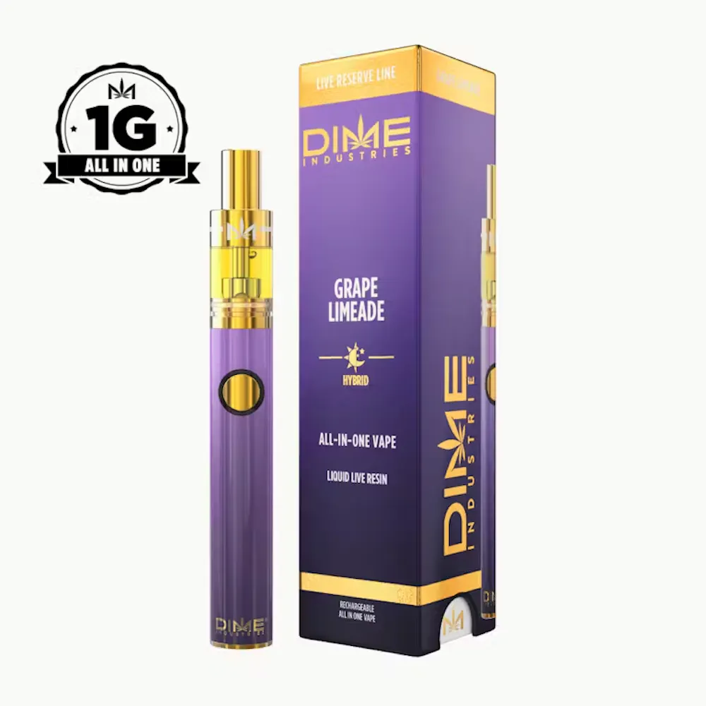 Product Dime Industries - Grape Limeaid - 1g - Live Reserve - AIO