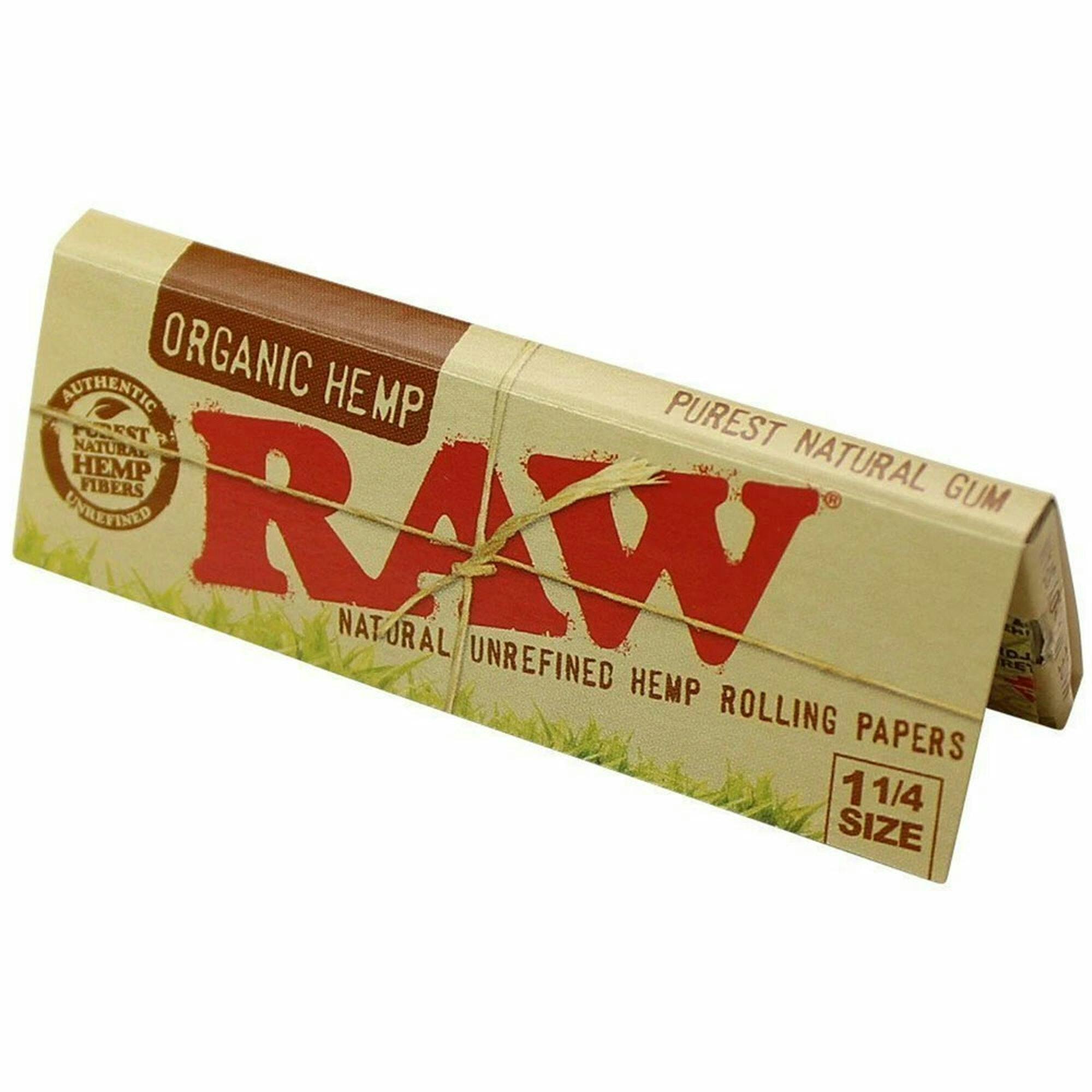 Product: Raw Organic Hemp 1 1/4 Papers + Tips | Raw