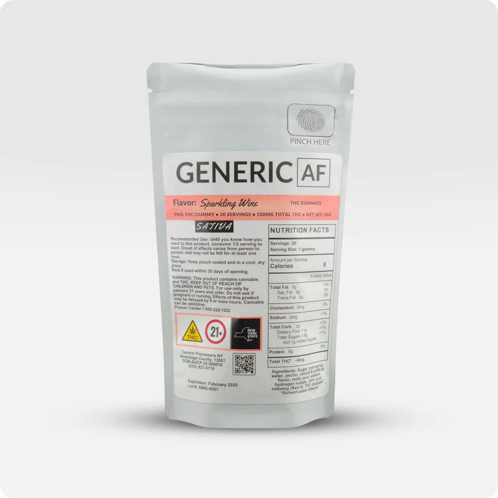 Generic AF | Sparkling Wine | 100mg | 20ct