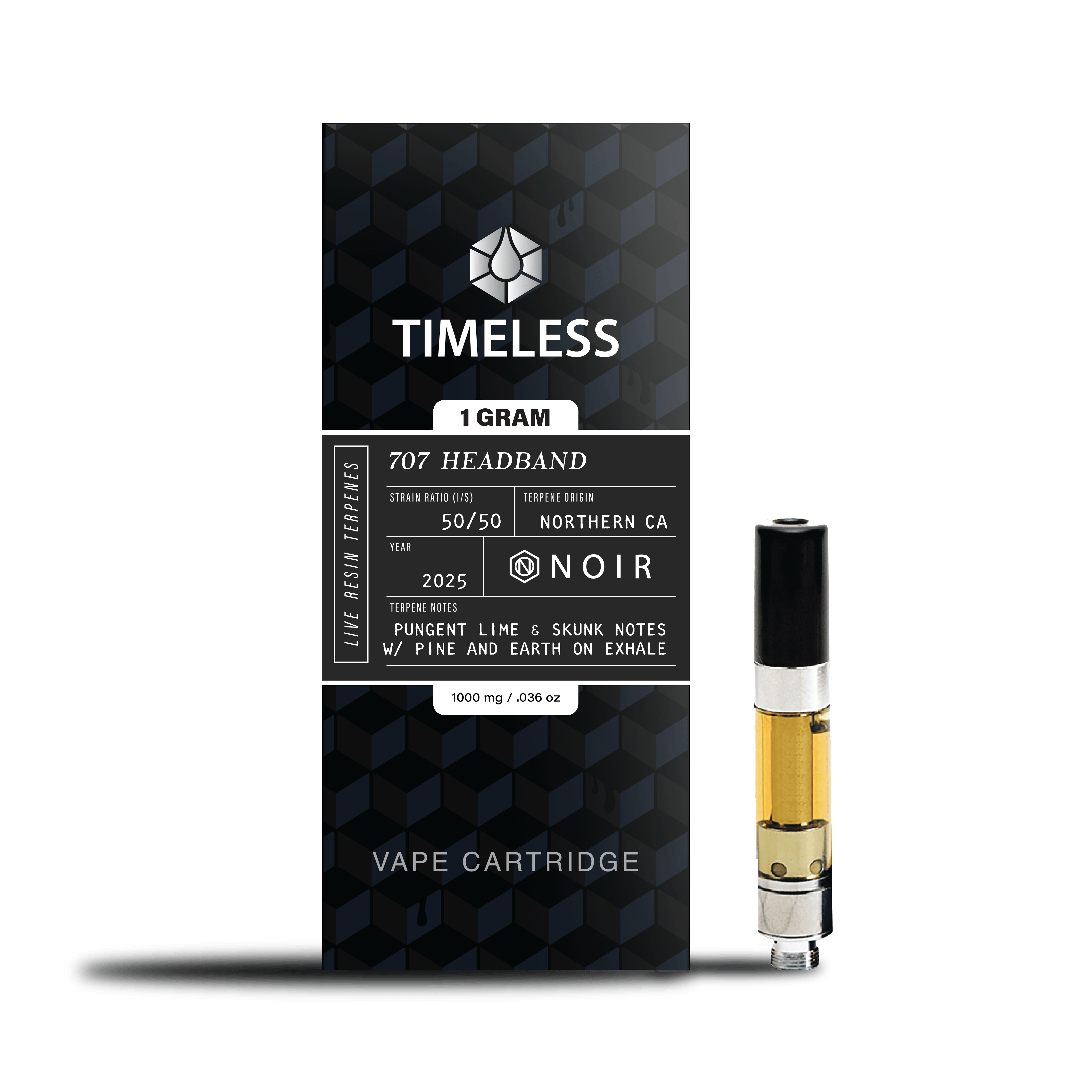 Noir 707 Headband Vape Cartridge | 1g