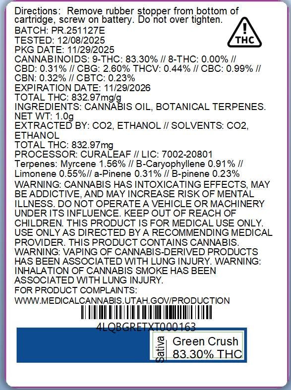 Essentials Green Crush Cartridge