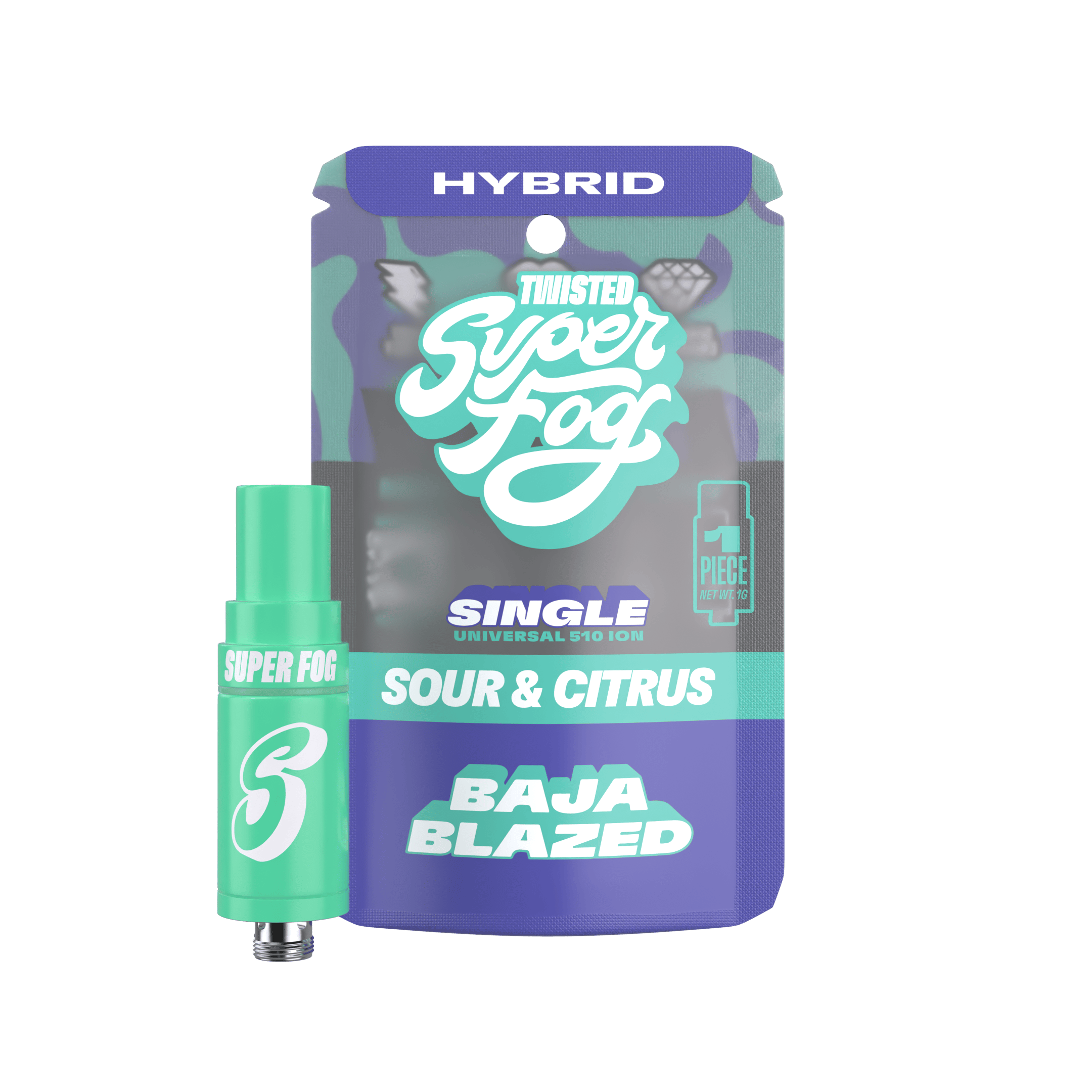 Mfused SuperFog Twisted 1g Cartridge - Baja Blazed