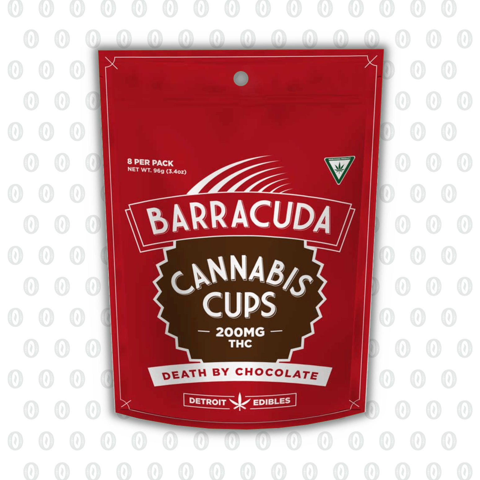 Product: Detroit Edibles | Barracuda Cups - 200mg - Death By Chocolate