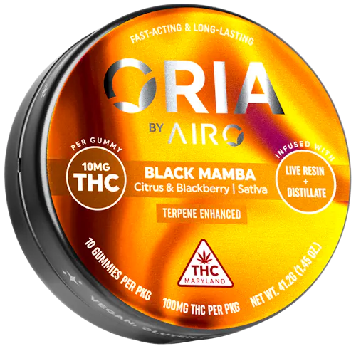 Black Mamba Sativa 10mg (10ct) – ORIA Gummies-2