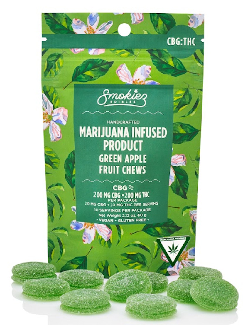 Smokiez | 200mg Gummies | Sweet Green Apple 1:1 THC:CBG
