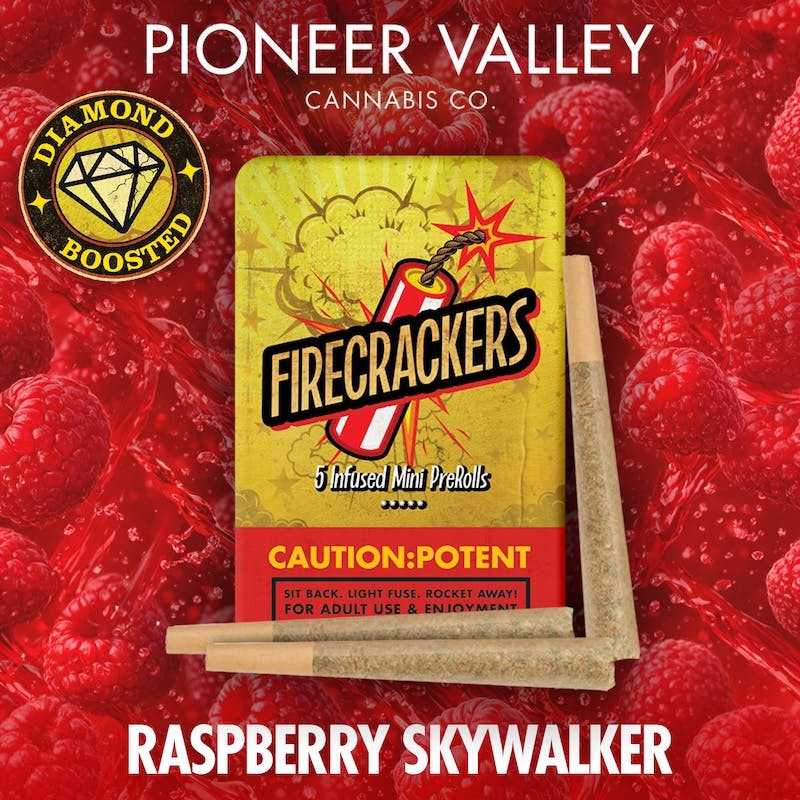 Product Pioneer Valley - Raspberry SWOG Firecrackers Infused Pre-Roll 0.7g 5pk (3.5g)