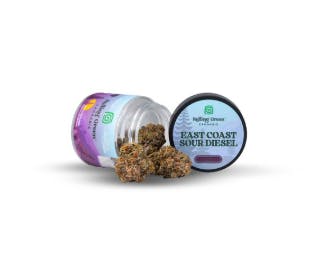 Rolling Green Cannabis-3.5G-Jar-Flower- East Coast Sour Diesel