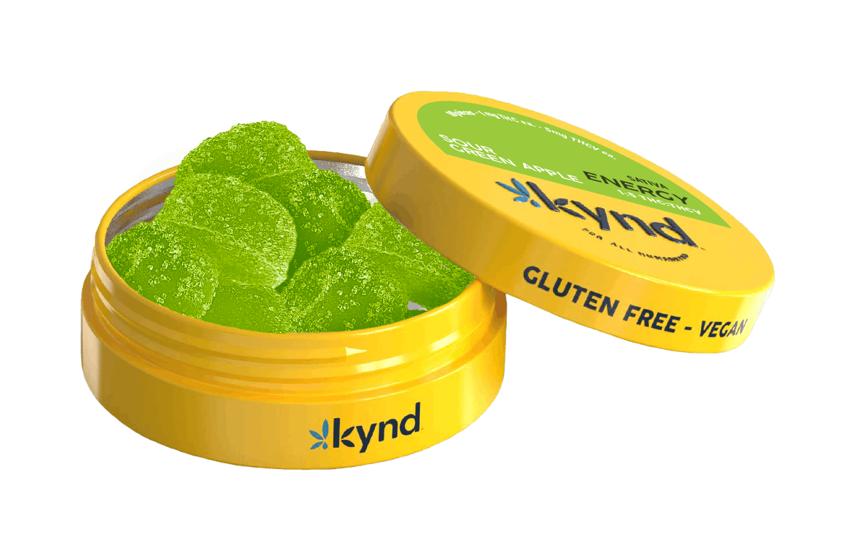 Kynd Sour Green Apple Energy Gummies