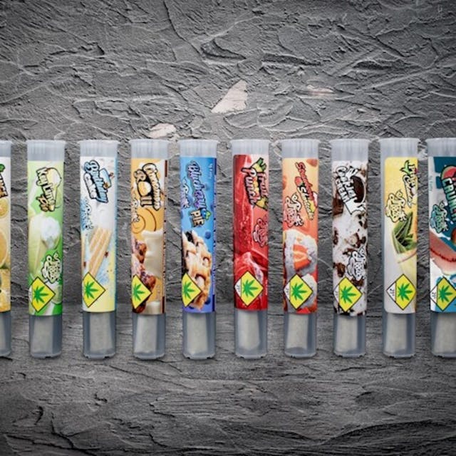 Rolled up and ready to smoke, Pre-Rolls are a convenient and effective way to consume cannabis. Pre-Rolls come in many different forms and can be rolled with flower, shake, "b-buds", infused with concentrates, and more.